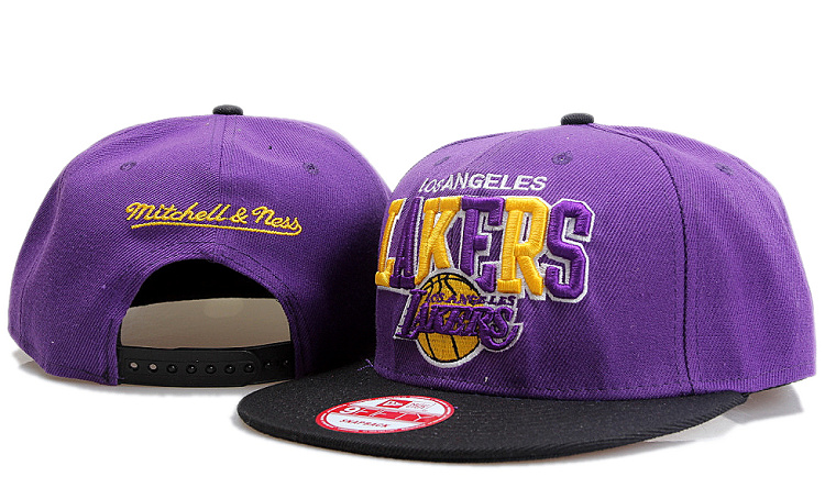 NBA Los Angeles Lakers M&N Strapback Hat id18